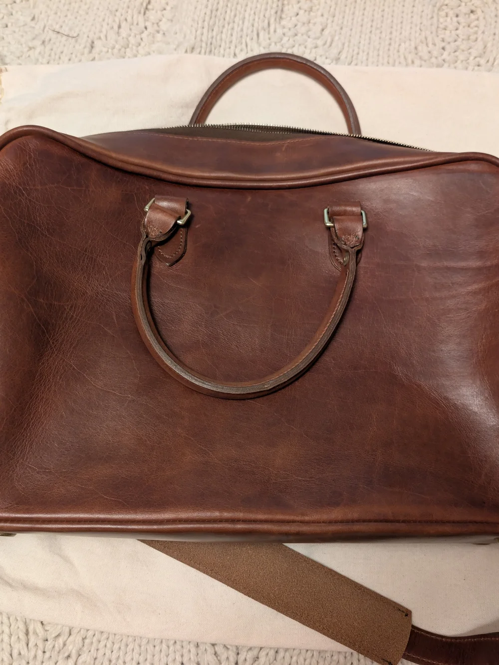 J.W. Hulme Co. Edgecumbe Briefcase - Heritage Leather (Made in USA)
